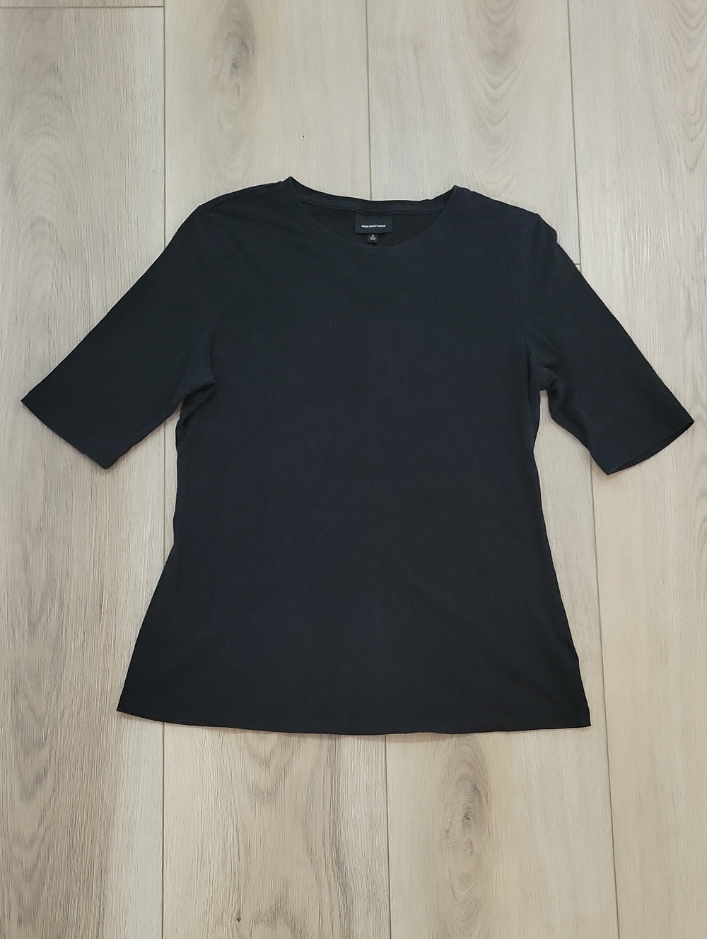 Who What Wear Black Short Sleeve Crewneck Tee